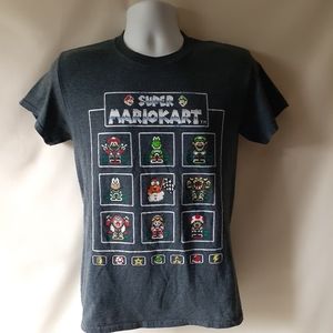 Super Mario Kart boys gray short sleeve t-shirt